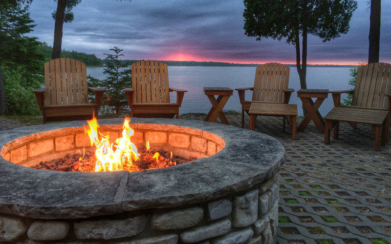 backyard fire pit design Pineville NC