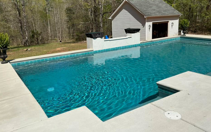 benefits of fiberglass pool installation for homes in Kannapolis NC