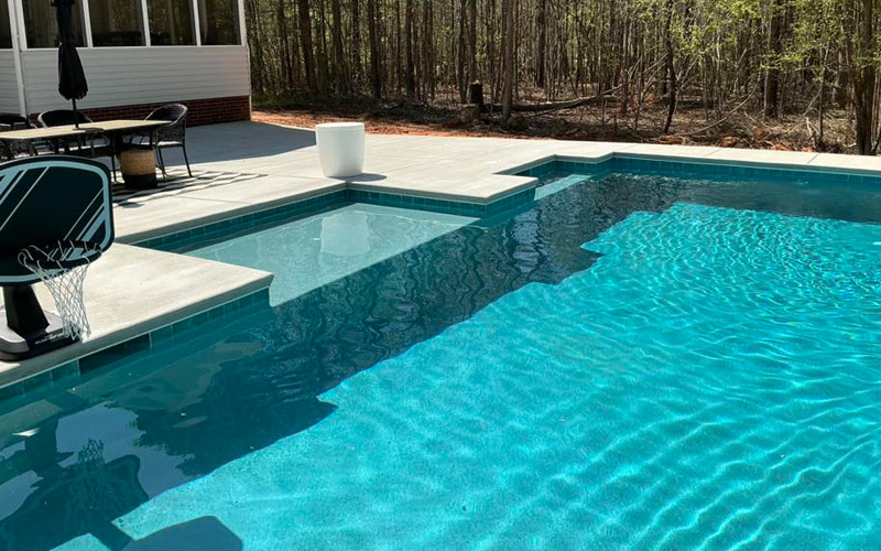 concrete pool deck design experts Huntersville NC